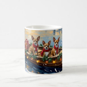 Taza De Café Navidad en Barco Chihuahua Fiesta