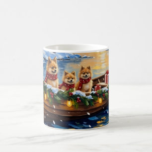 Taza De Café Navidad en Barco de Pomerania