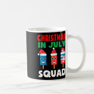 Taza De Café Navidad En Julio Equipo Tripulación Helados Lindos