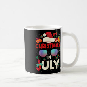 Taza De Café Navidad En Julio Feliz Navidad Verano Divertido Sa