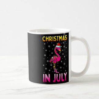 Taza De Café Navidad En Julio Flamenco Rosa Divertida Navidad H
