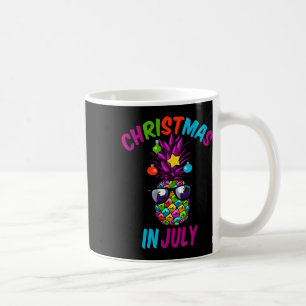 Taza De Café Navidad En Julio Piña Divertida Regalo De Navidad 
