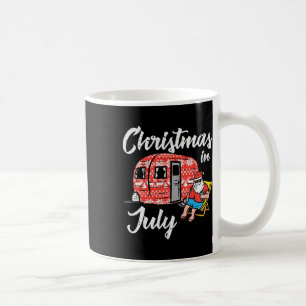 Taza De Café Navidad En Julio Santa Campamento Divertido Xmas H