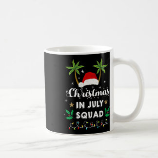 Taza De Café Navidad En Julio Squad Divertido Verano Xmas Santa