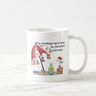 Taza De Café Navidad en la playa
