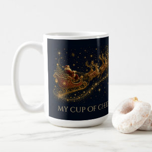 Taza De Café Navidad en las Estrellas Trineo de Santa