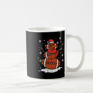 Taza De Café Navidad Fútbol Americano Muñeco de Nieve Xmas Depo