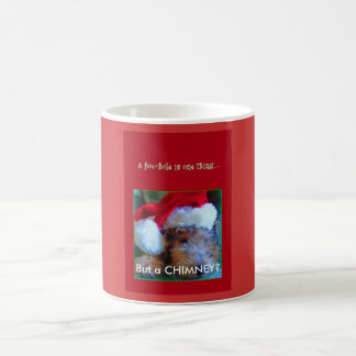 Taza De Café Navidad--Jubel en el gorra de Santa--UNA ZORRERA