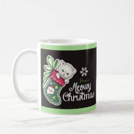 Taza De Café Navidad Meowy Feliz Reno