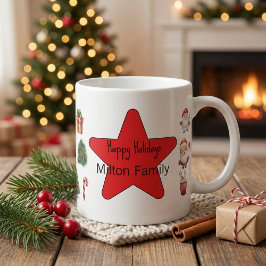 Taza De Café Navidad moderna festiva única