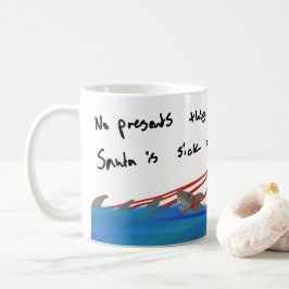 Taza De Café Navidad moderno del arte de Santa LOL Derp de los