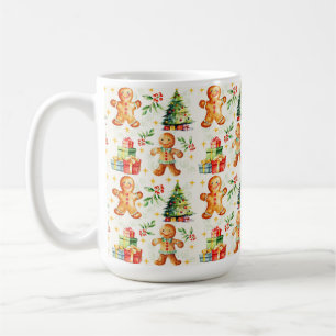 Taza De Café Navidad Pan de Jengibre Festivo