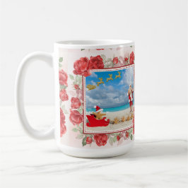 Taza De Café Navidad Peluda y Brillante