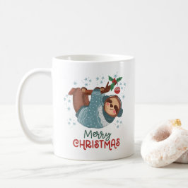 Taza De Café Navidad Perezoso Perezoso