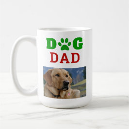 Taza De Café Navidad Perro papá Paw Imprimir foto de copo de ni