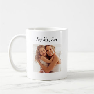 Taza De Café Navidad personalizada moderna con foto y texto
