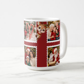 Taza De Café Navidad plana personalizada de vacaciones 