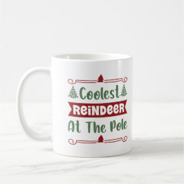 Taza De Café Navidad Reno Más Guay