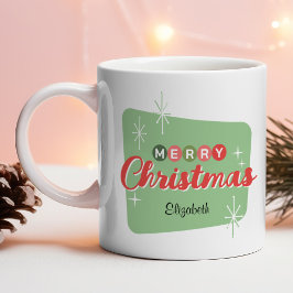 Taza De Café Navidad retro de verano moderno