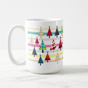 Taza De Café Navidad Retro Moderna 