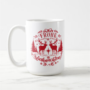 Taza De Café Navidad Roja y Blanca