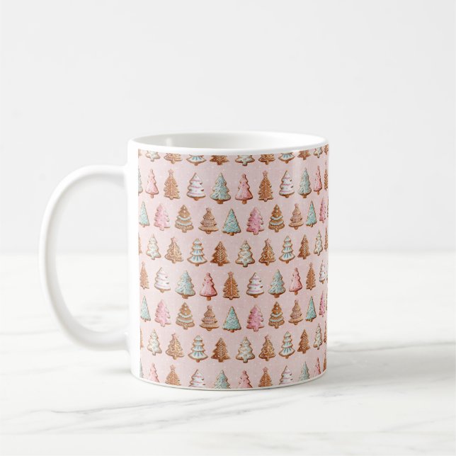 Taza De Café Navidad Rosa  (Izquierda)
