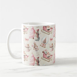 Taza De Café Navidad Rosa 