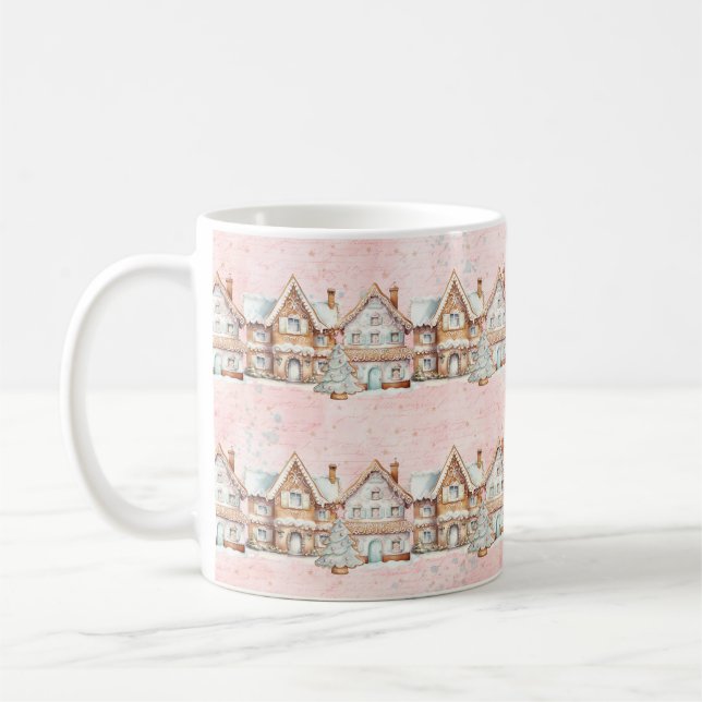 Taza De Café Navidad Rosa (Izquierda)