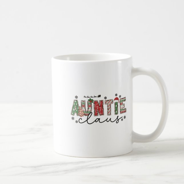 Taza De Café Navidad tía Claus Xmas Pajamas tía Anuncio (Derecha)