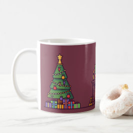 Taza De Café navidad Tree Santa claus regalo de elefante blanco