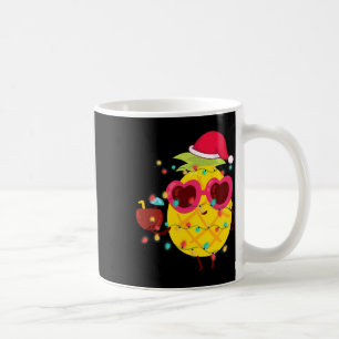 Taza De Café Navidad Tropical De Verano Hawaiano Piña Navidad 