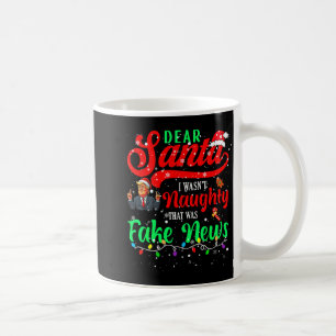 Taza De Café Navidad Trump Querido Santa Noticias Falsas Divert