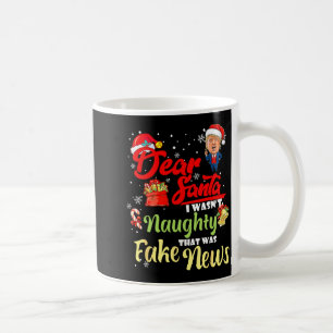 Taza De Café Navidad Trump Querido Santa Noticias Falsas Divert