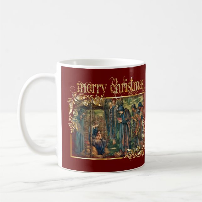 Taza De Café Navidades 2021 Jesús Nativity Manger Bethlehem  (Izquierda)
