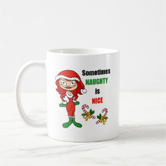 Taza De Café Navidades A Veces traviesos es agradable - Auburn