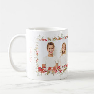 Taza De Café navidades abundancia de follaje elegante festivida
