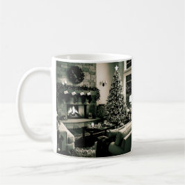 Taza De Café Navidades acogedores con chimenea