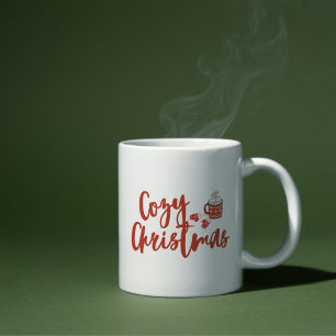 Taza De Café Navidades acogedores: diseño de chocolate caliente