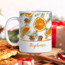 Navidades acuarela Naranjas cítricos personalizado