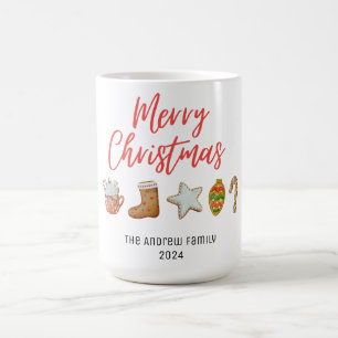 Taza De Café Navidades acuarelas galletas beben caramelos