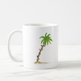 Taza De Café Navidades acuáticos de la Palm Beach Tropical