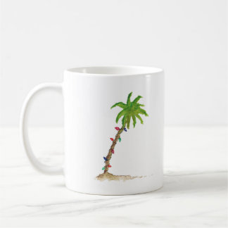 Taza De Café Navidades acuáticos de la Palm Beach Tropical