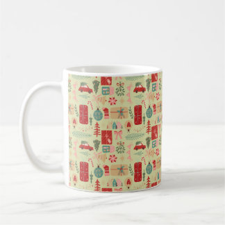 Taza De Café Navidades adorables Preppy Ilustracion verde de me