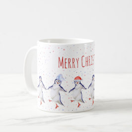 Taza De Café Navidades adoran pingüinos bailarines