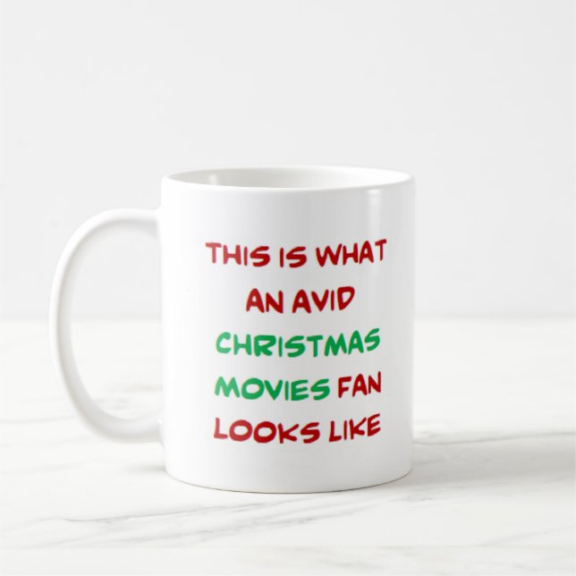 Taza De Café navidades aficionados al cine, ávido (Izquierda)