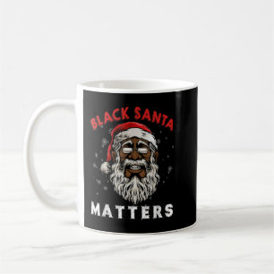 Taza De Café Navidades afroamericanos de Santa Black Mates Paj