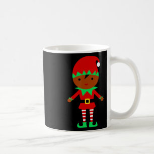 Taza De Café Navidades afroamericanos Santa Claus Elf