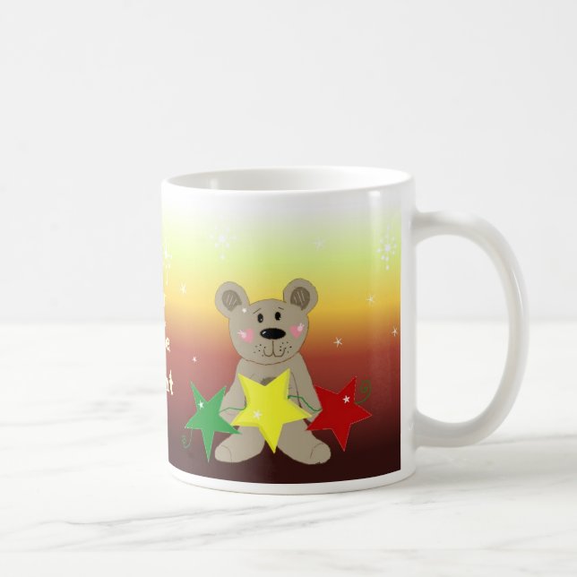Taza De Café Navidades al atardecer llevan estrellas (Derecha)