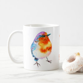 Taza De Café Navidades alegres y amables Robin Merry y Bright