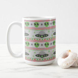 Taza De Café Navidades Alien Ugly Sweater